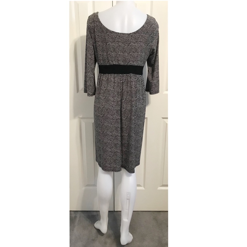 Tiana B, Babydoll Style Patterning Dress - Picture 3 of 7